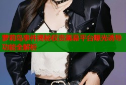 萝莉岛事件揭秘权贵黑幕平台曝光诱导功能全解析