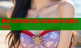 萝莉岛事件律师助力精准维权快速解决纠纷
