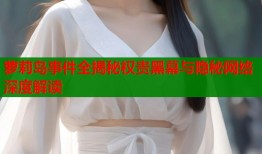 萝莉岛事件全揭秘权贵黑幕与隐秘网络深度解读