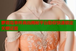 萝莉岛事件真凶揭秘平台助你快速锁定关键证据