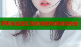 萝莉岛富豪汇聚地掌握专属财富秘密