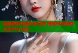 美国萝莉岛曝光全纪录 揭秘权贵隐秘交易平台功能